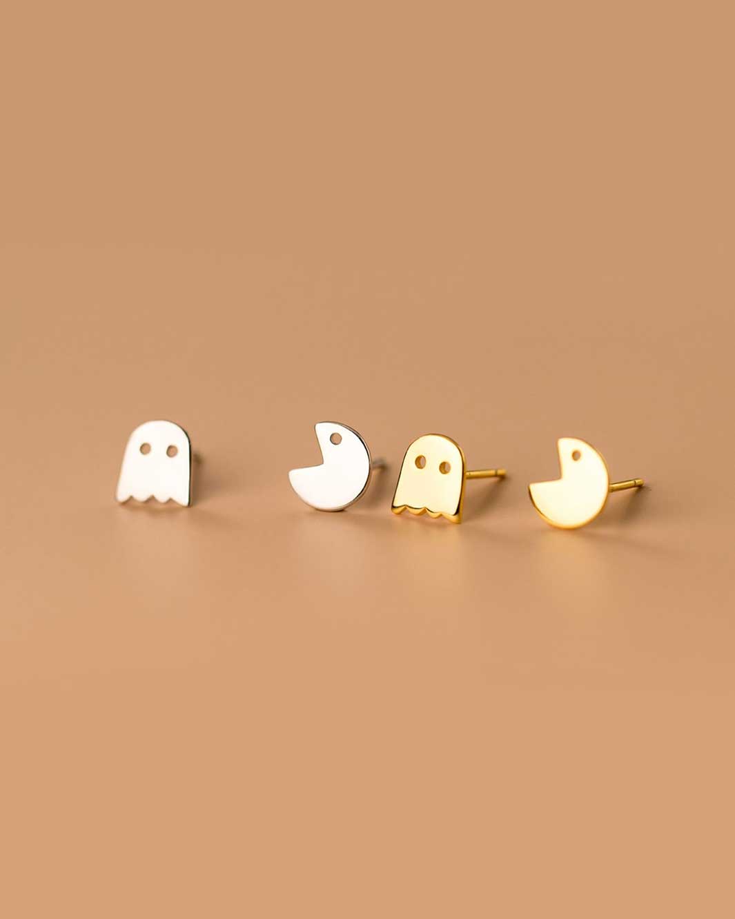 Pac-Man Stud Earrings