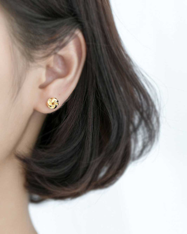 Bold Knot Stud Earrings