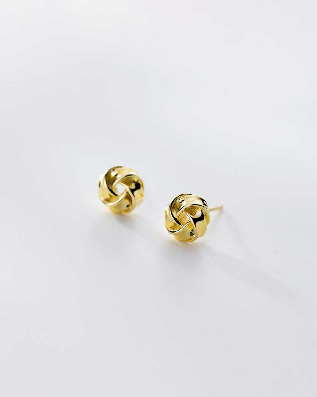 Bold Knot Stud Earrings