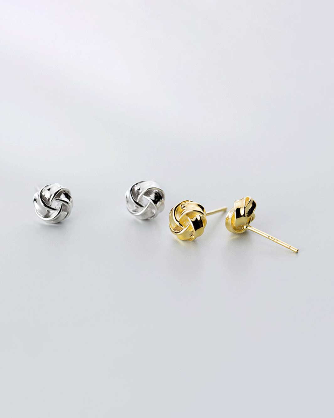 Bold Knot Stud Earrings