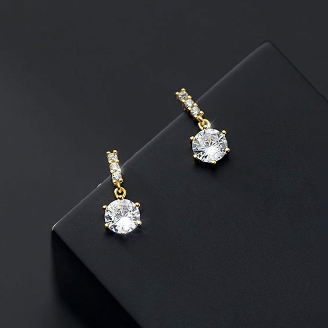 Anka Diamante Drop Earrings