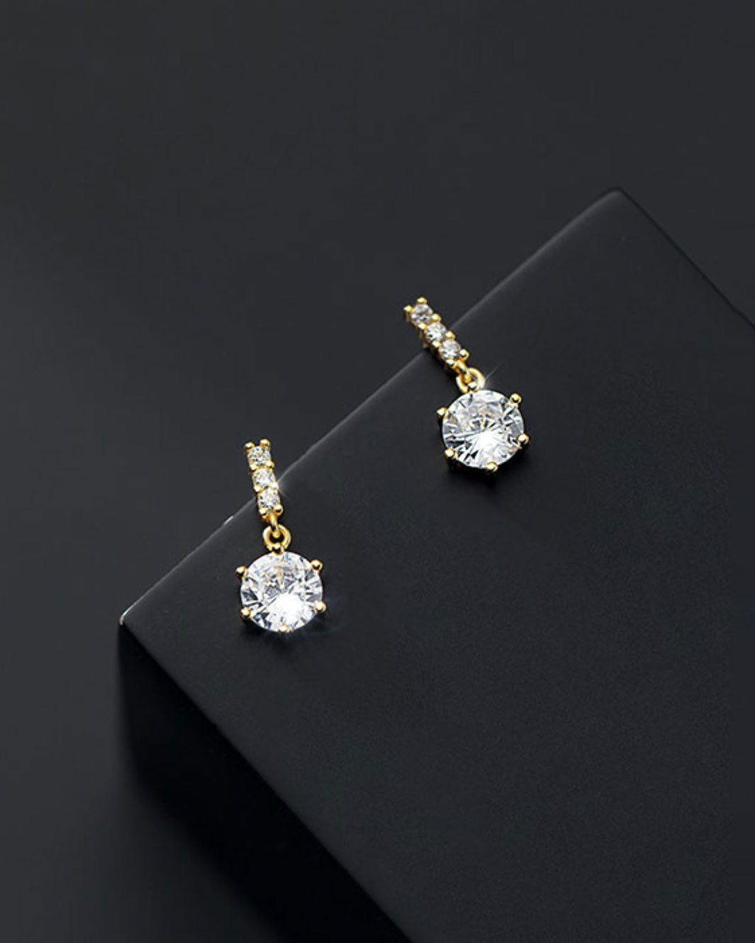 Anka Diamante Drop Earrings