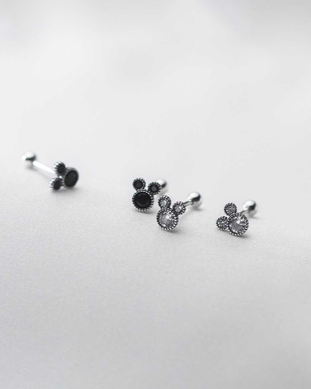 Mickey Barbell Earrings