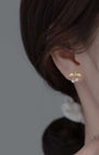 Pearl Cherry Stud Earrings