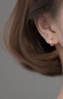 Abby Mini Heart Huggie Earrings