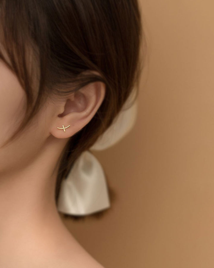 Caterpillar Mismatch Stud Earrings