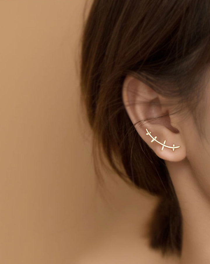 Caterpillar Mismatch Stud Earrings
