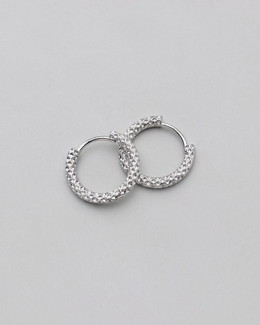 Kara Textured Hoop Earrings