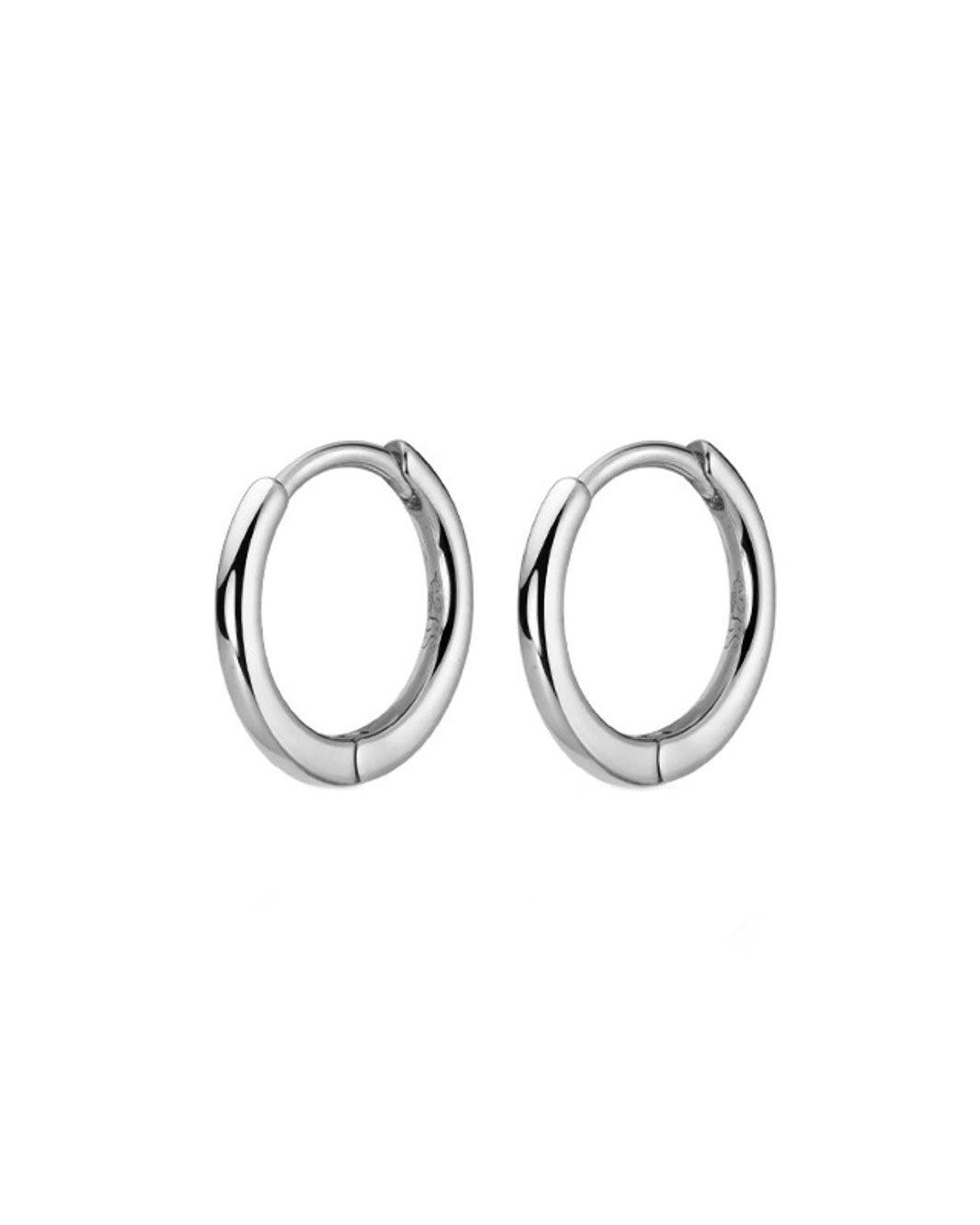 Round Huggie Hoop Earrings