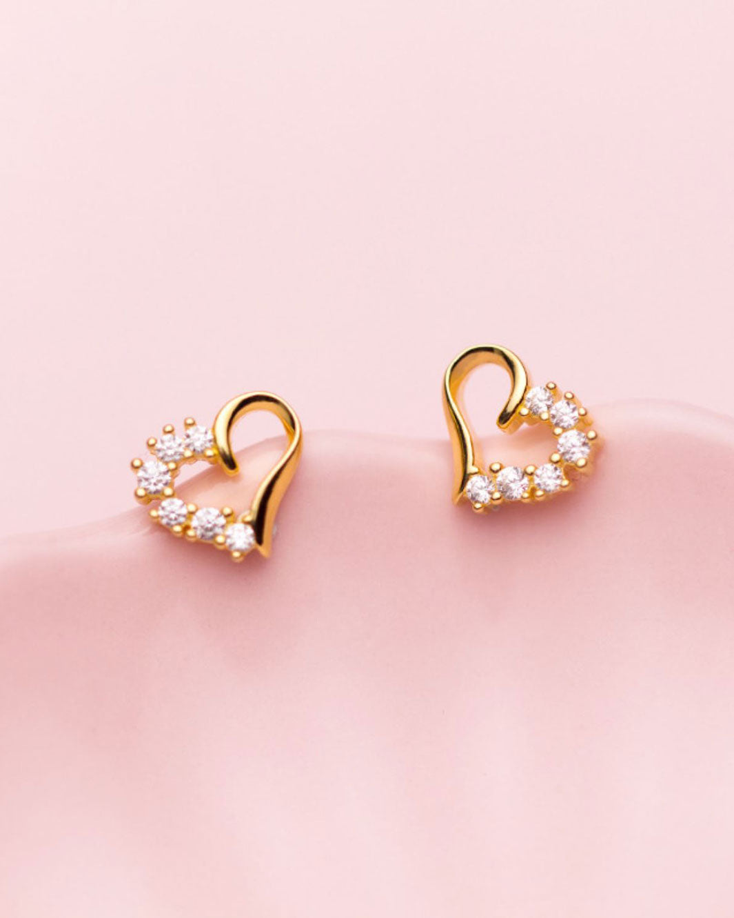 Amor Heart Stud Earrings