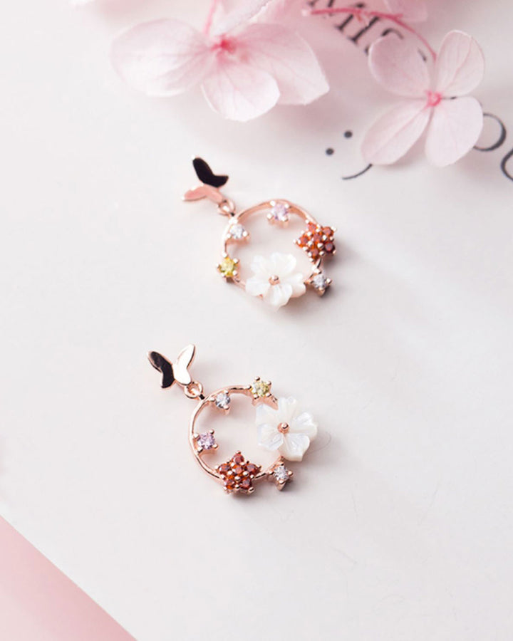 Blossom Floral Drop Earrings