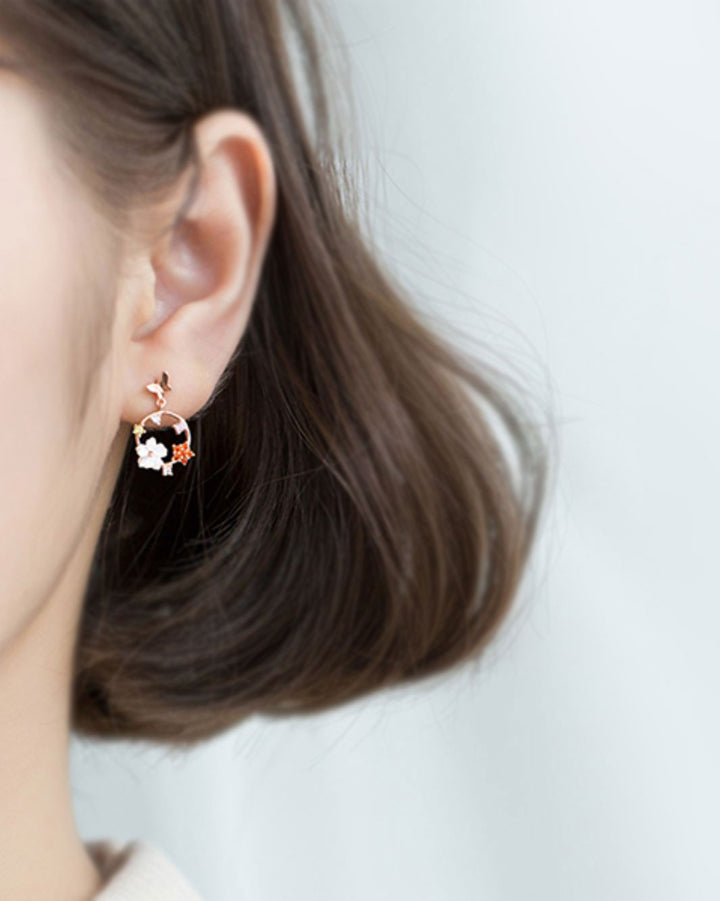 Blossom Floral Drop Earrings