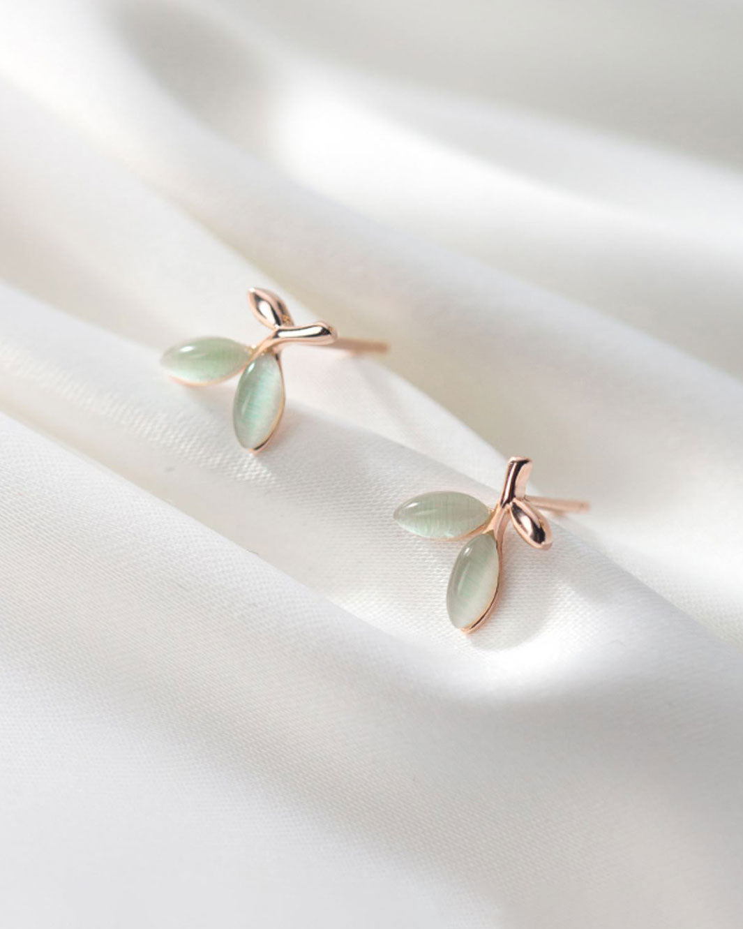 Olive Branch Stud Earrings