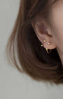 Minimalist Barbell Earrings Set