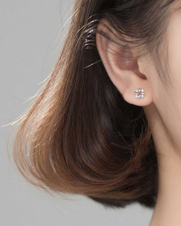 Dainty Floral Stud Earrings