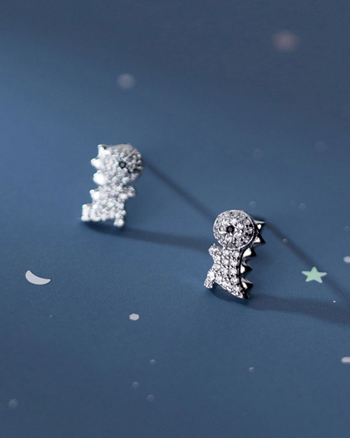 Shiny Dino Stud Earrings