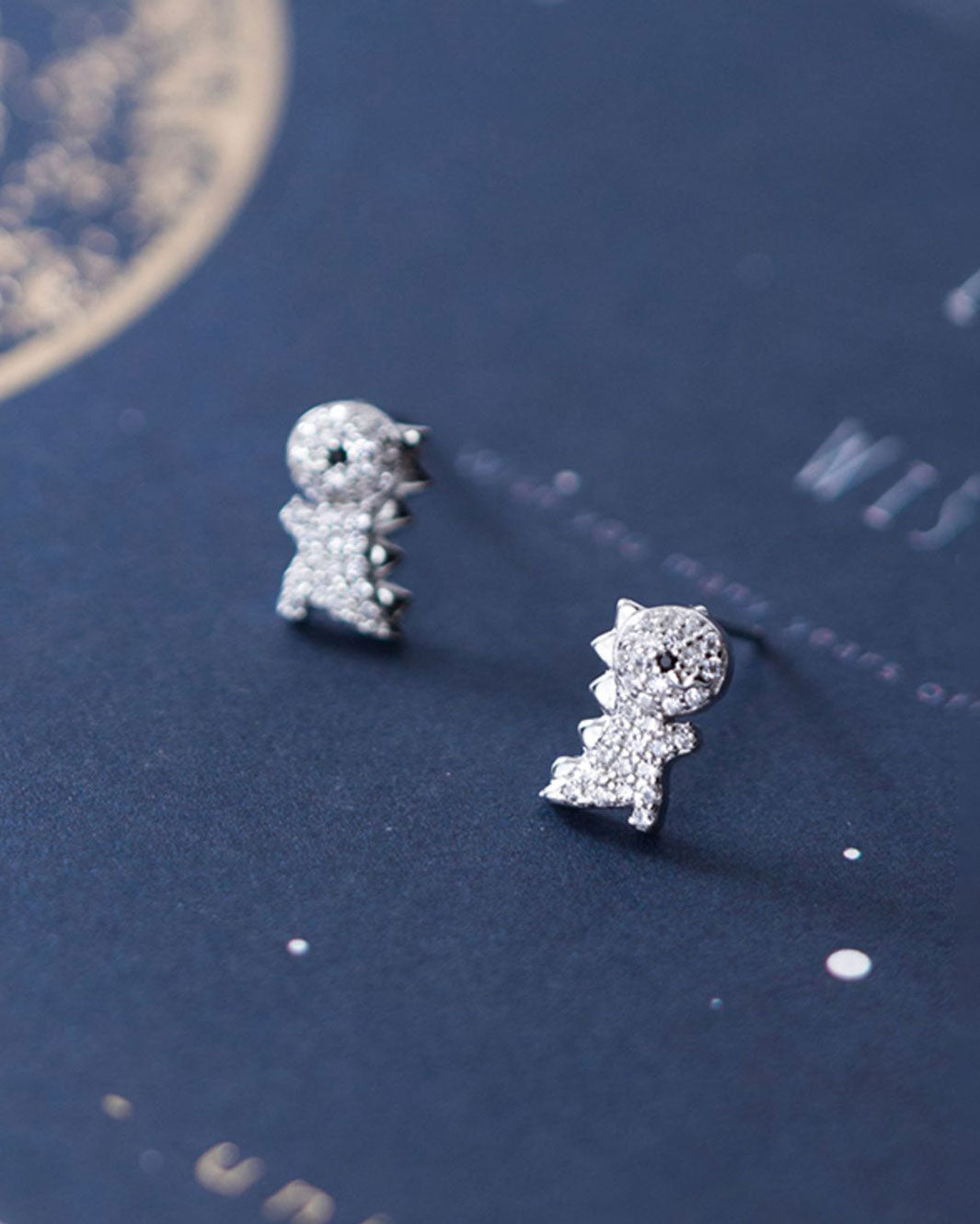 Shiny Dino Stud Earrings