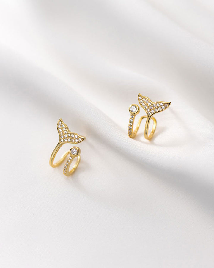 Mermaid Tail Stud Earrings