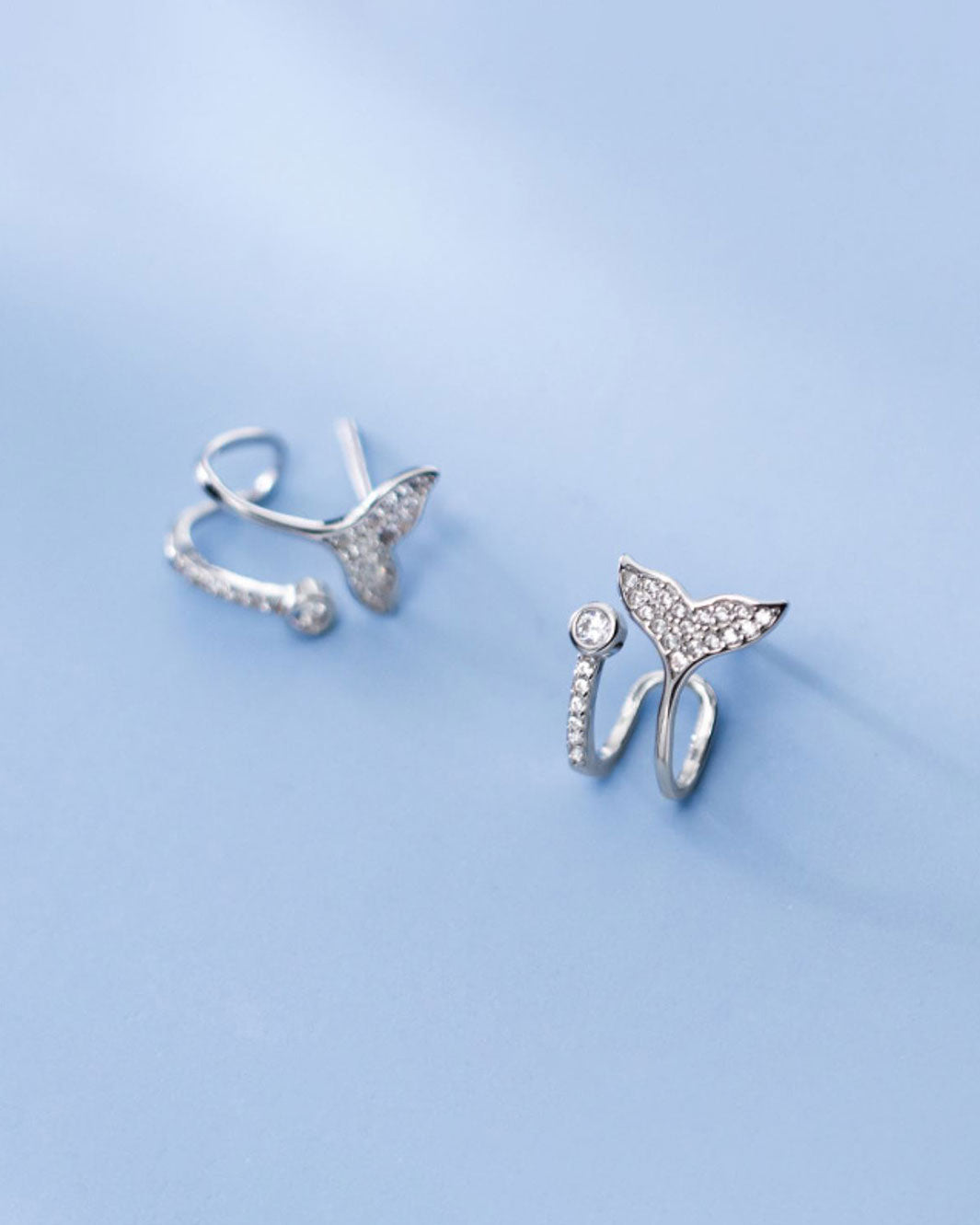 Mermaid Tail Stud Earrings