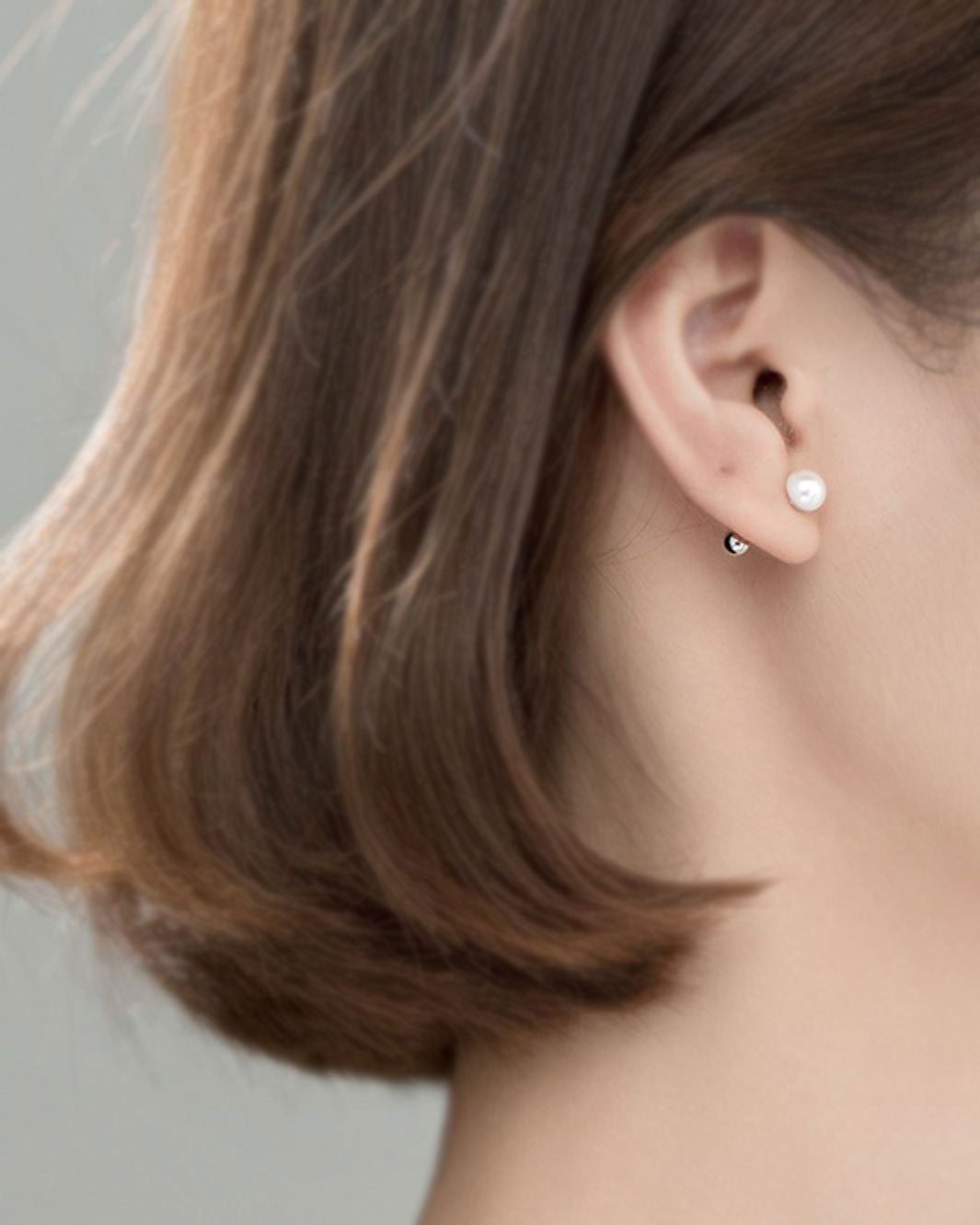 Classic Pearl Barbell Earrings
