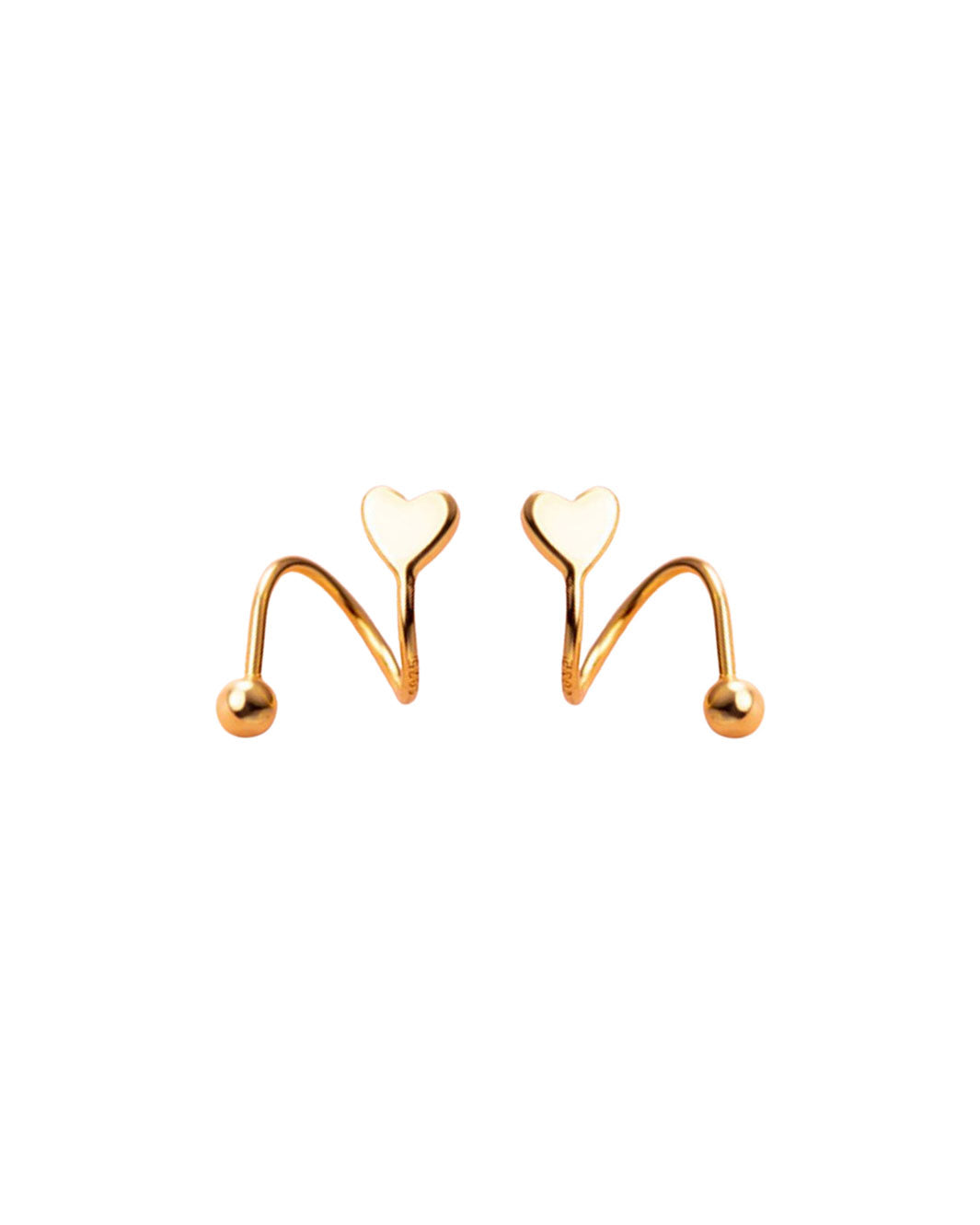 Paris Love Spiral Stud Earrings