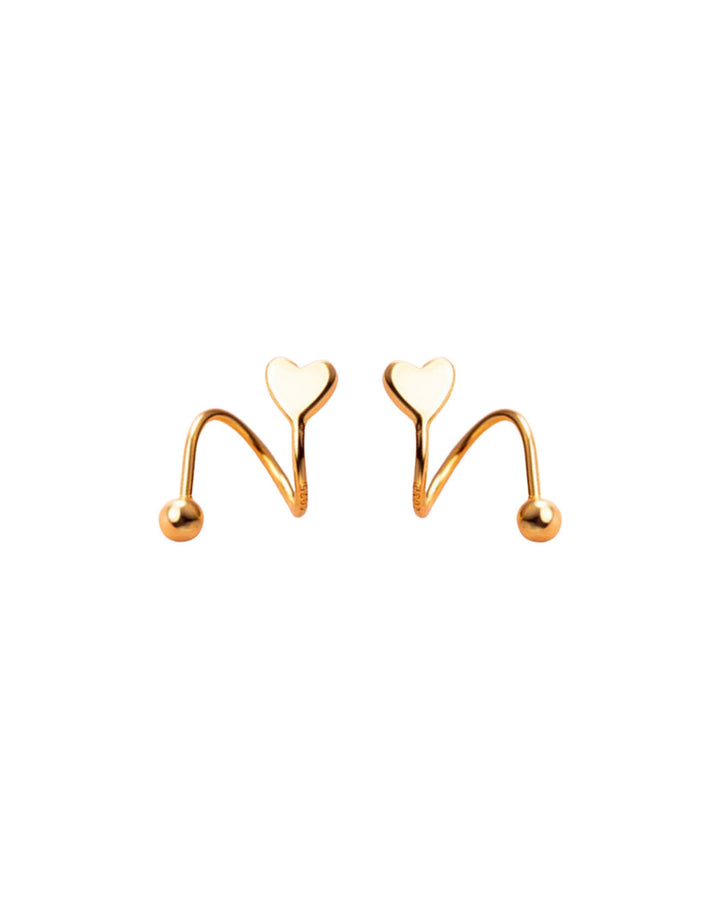 Paris Love Spiral Stud Earrings