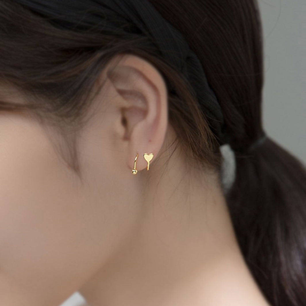 Paris Love Spiral Stud Earrings