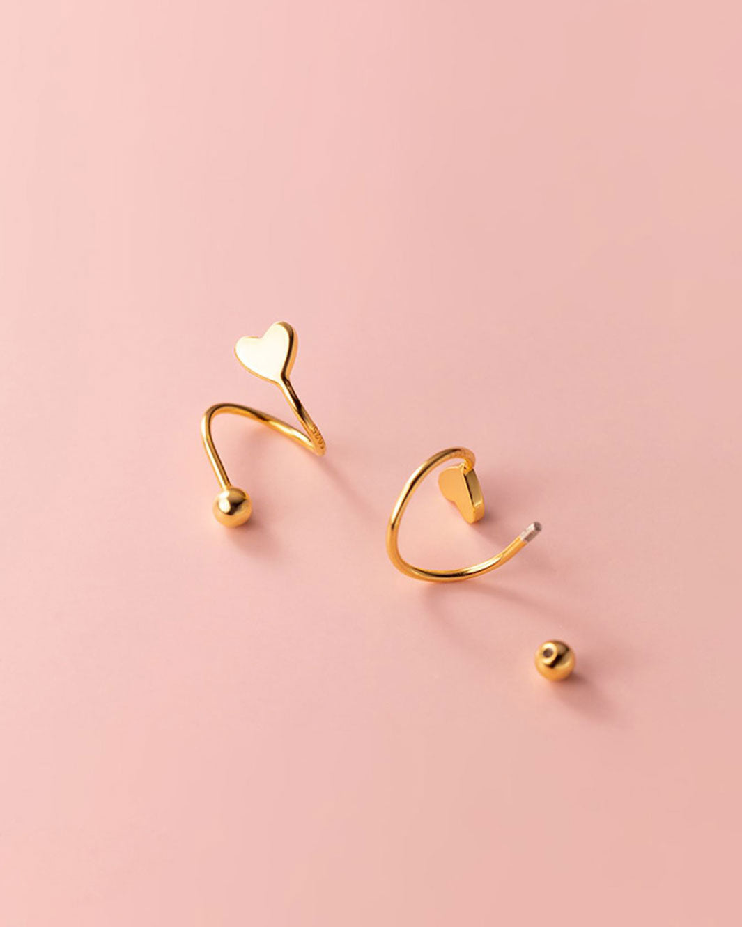 Paris Love Spiral Stud Earrings