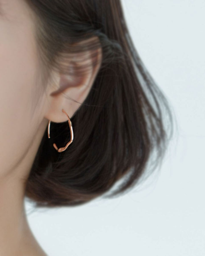 Wavy Hoop Earrings