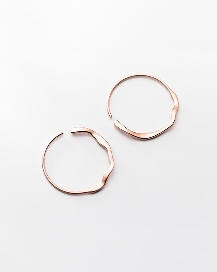 Wavy Hoop Earrings