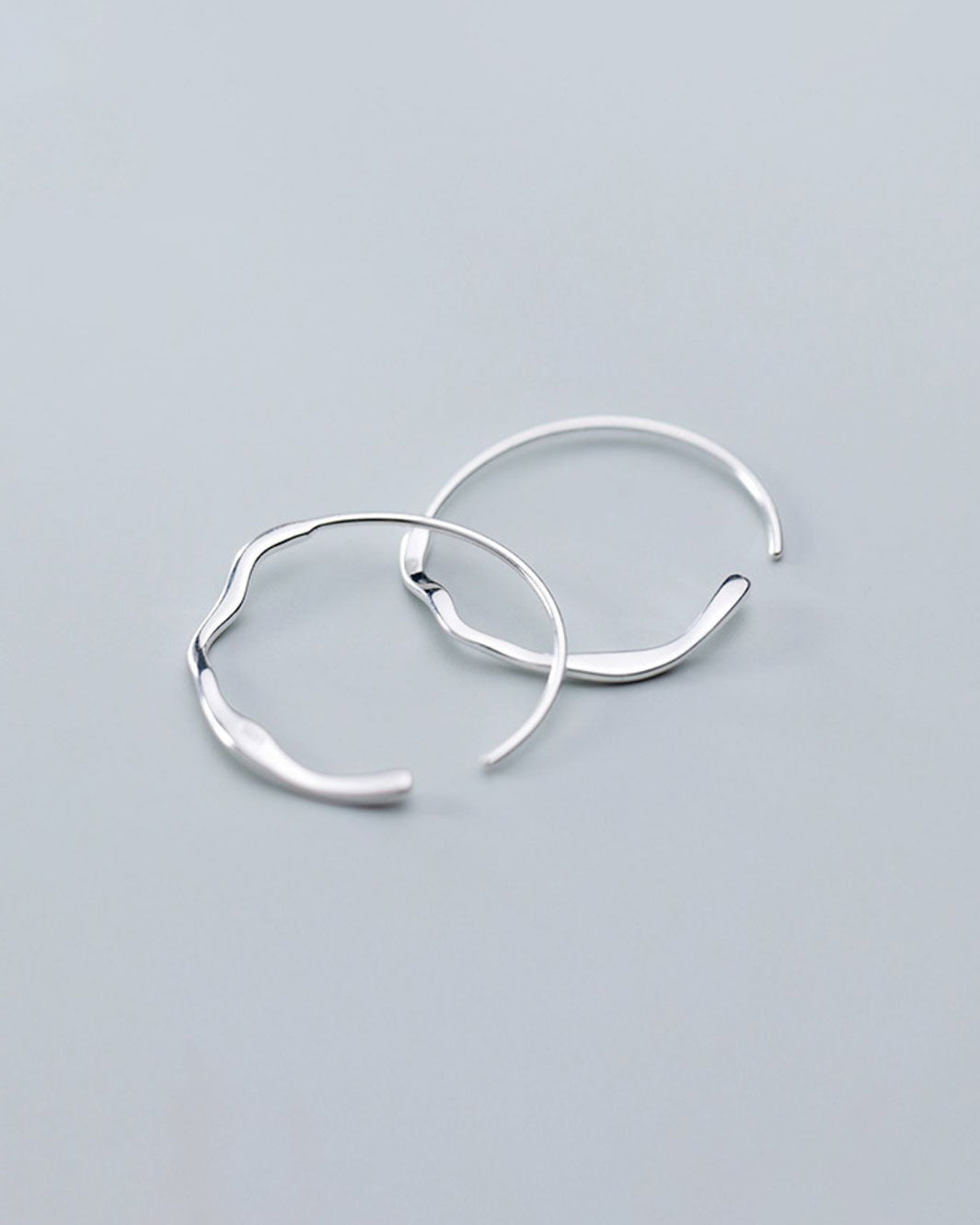 Wavy Hoop Earrings