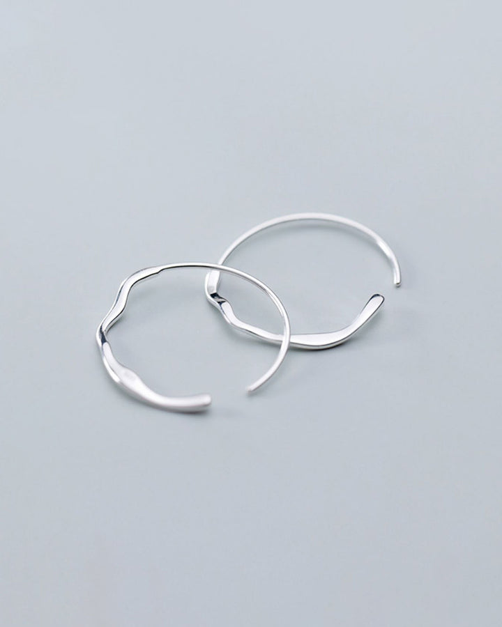 Wavy Hoop Earrings