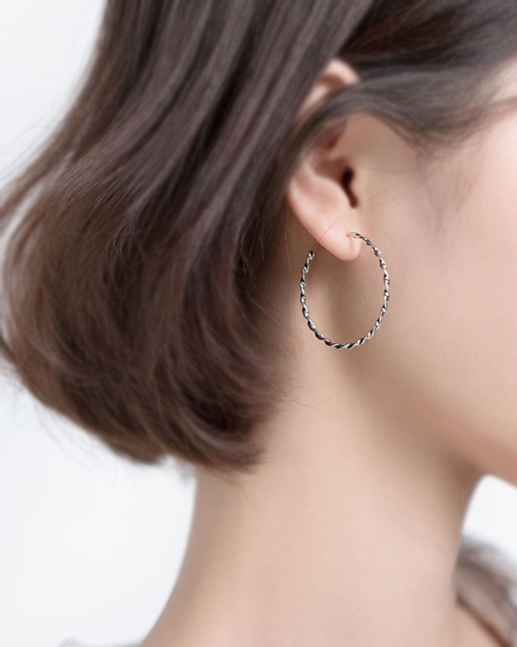 Edna Twisted Hoop Earrings
