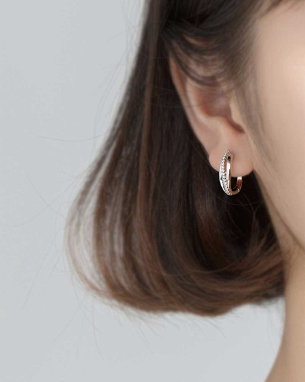 Adelaide Rounded Square Hoop Earrings