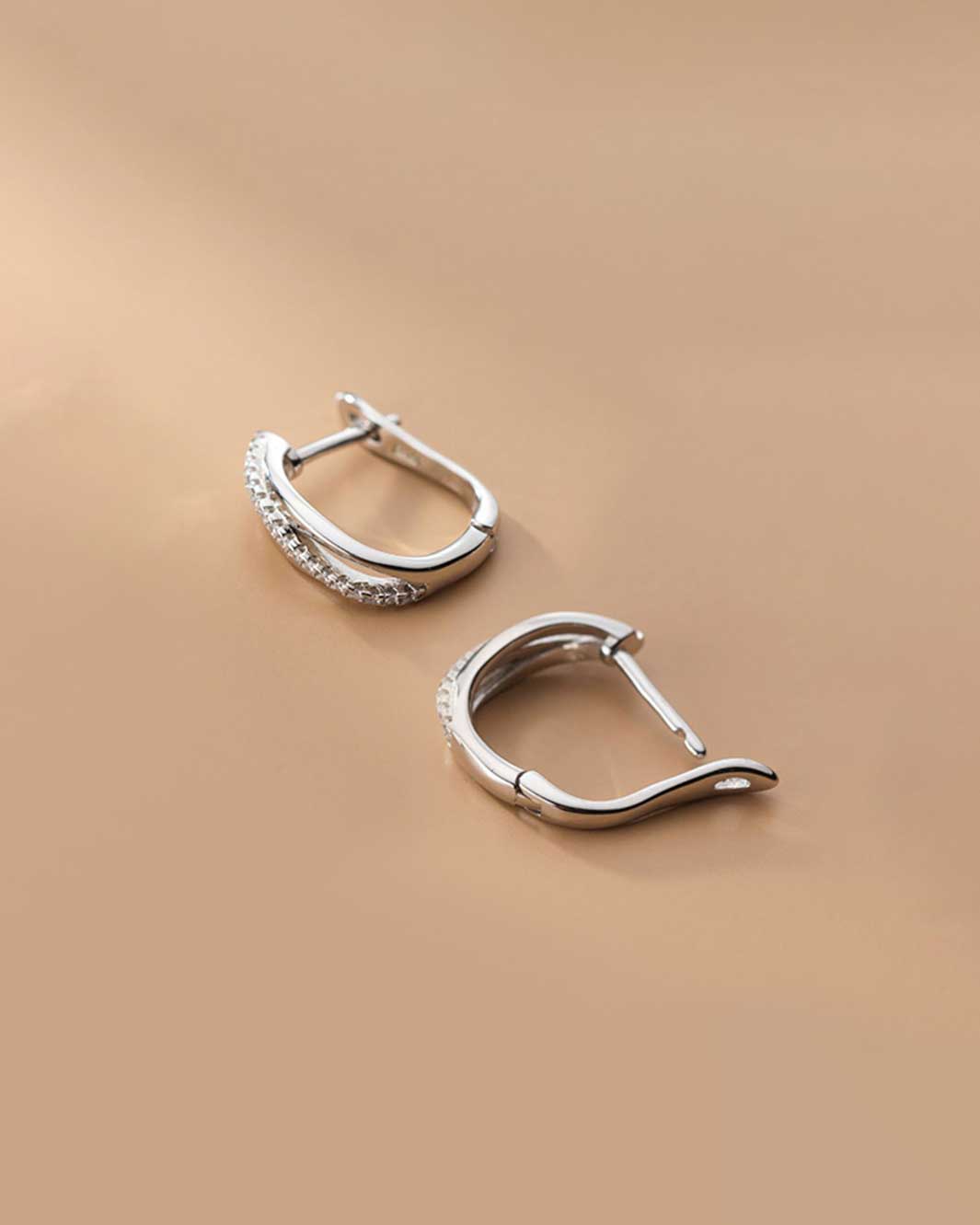 Adelaide Rounded Square Hoop Earrings