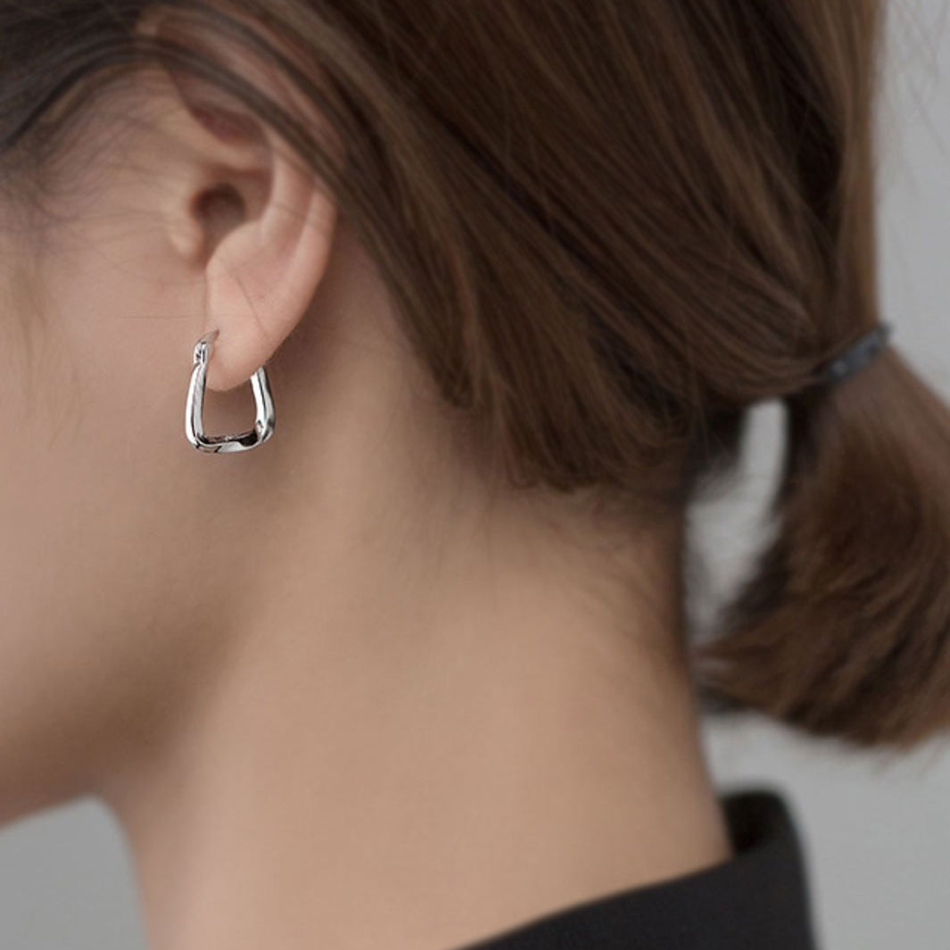 Mae Square Hoop Earrings