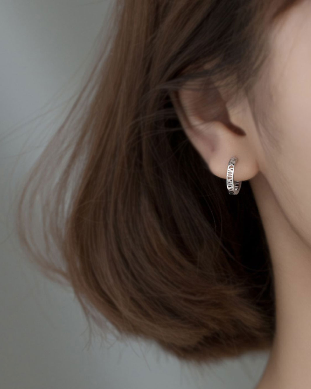 Roman Numeral Hoop Earrings