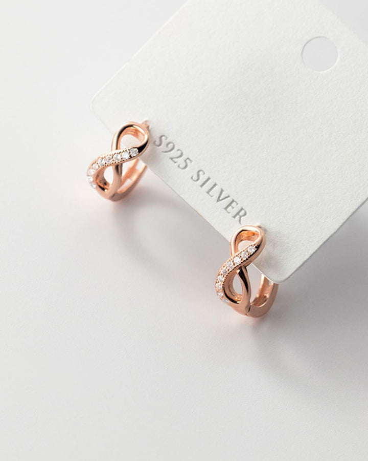 Infinity Charm Hoop Earrings