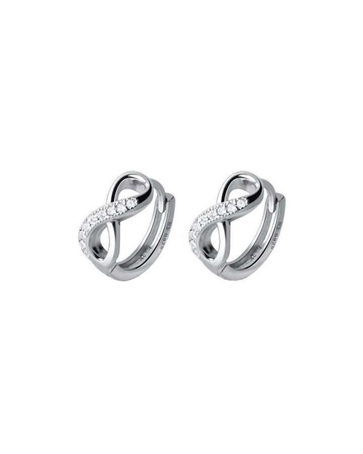 Infinity Charm Hoop Earrings