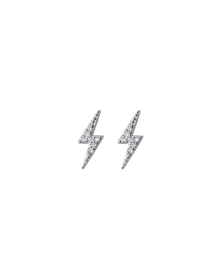 Diamante Lightning Stud Earrings