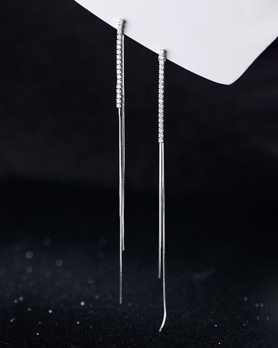 Georgiana Diamond Tassel Drop Earrings