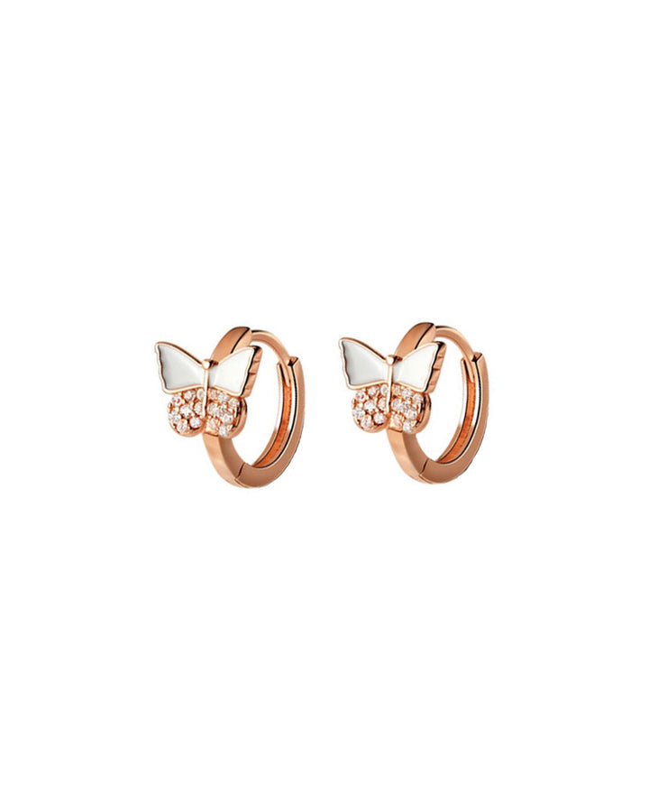 Avery Butterfly Hoop Earrings