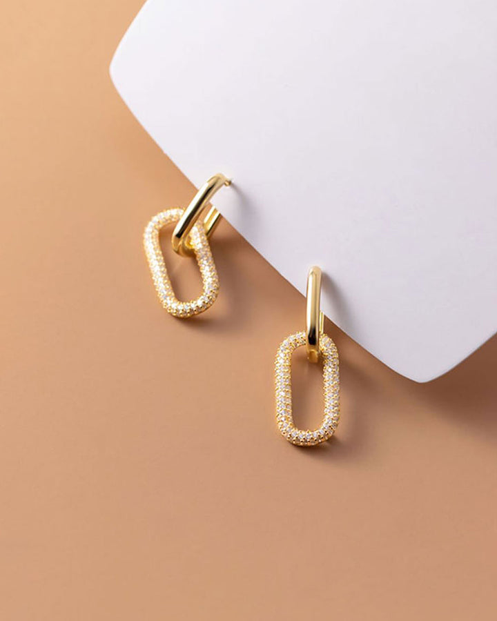 Camille Oval Hoop Earrings