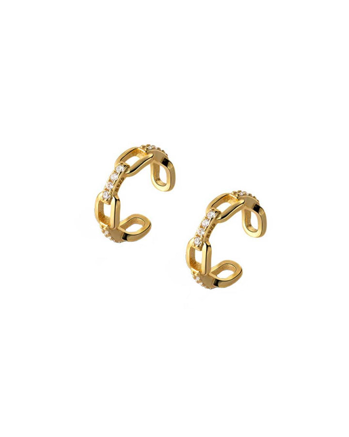 Diamante Chain Link Ear Cuffs