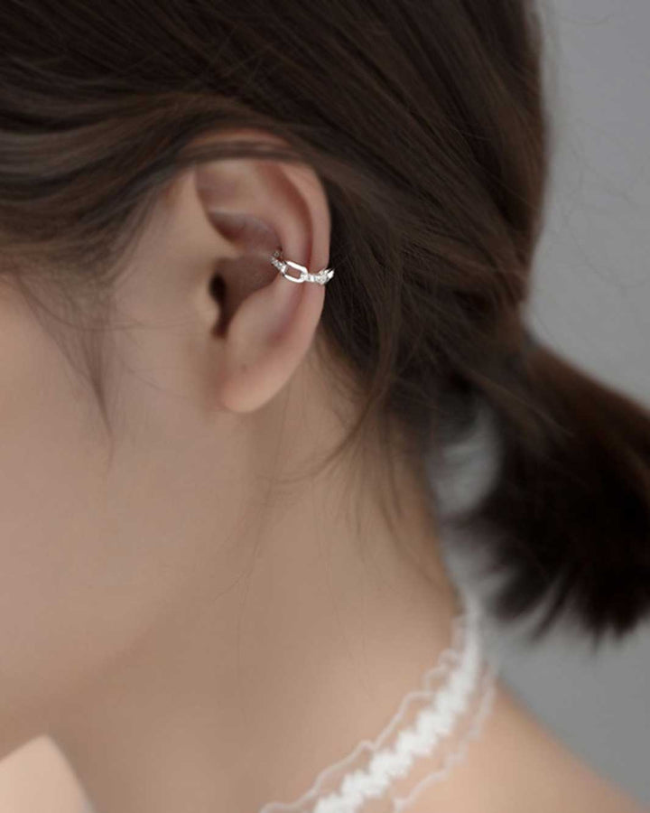 Diamante Chain Link Ear Cuffs