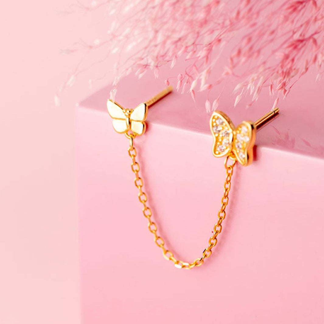 Leila Butterfly Studs Earrings