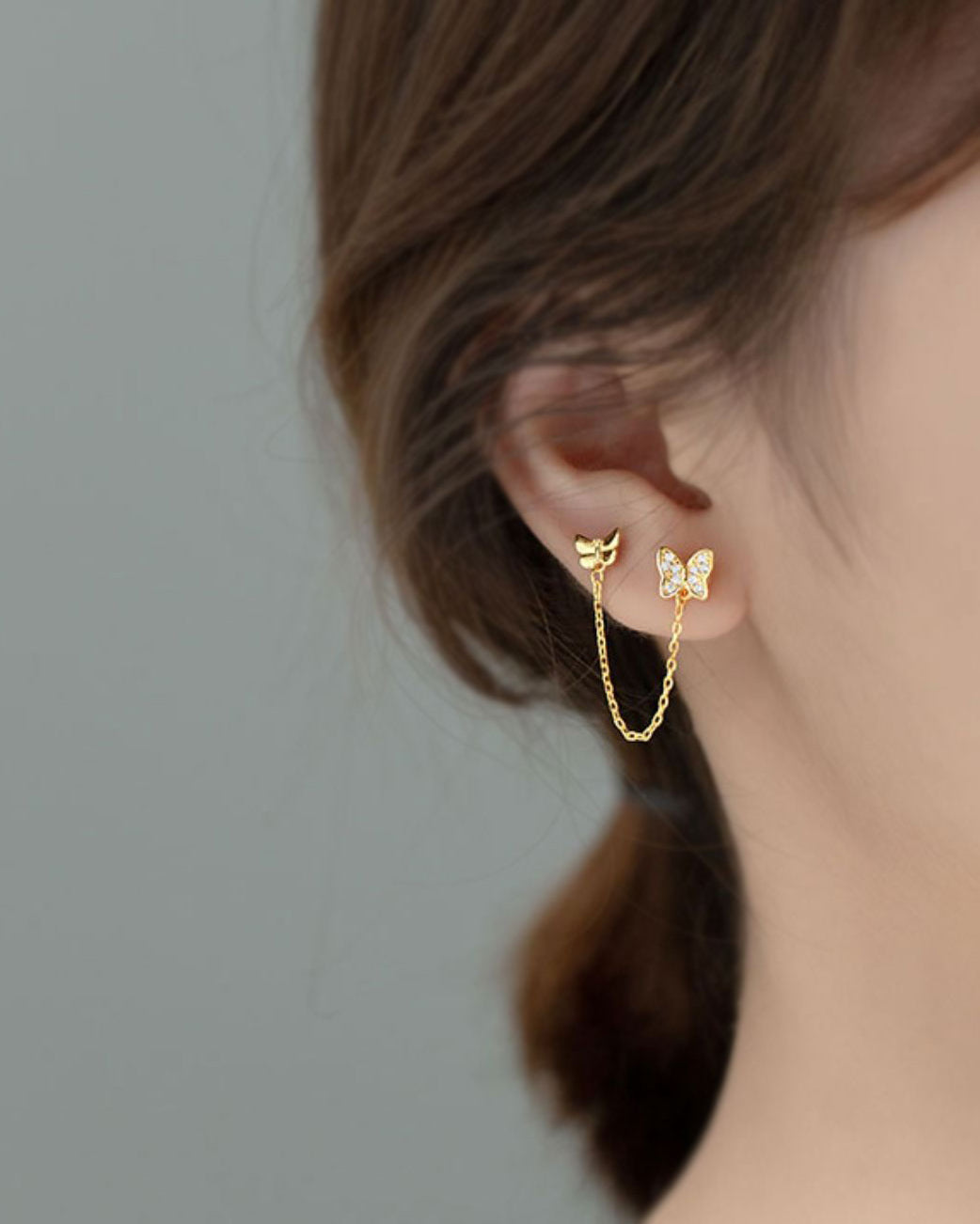 Leila Butterfly Studs Earrings