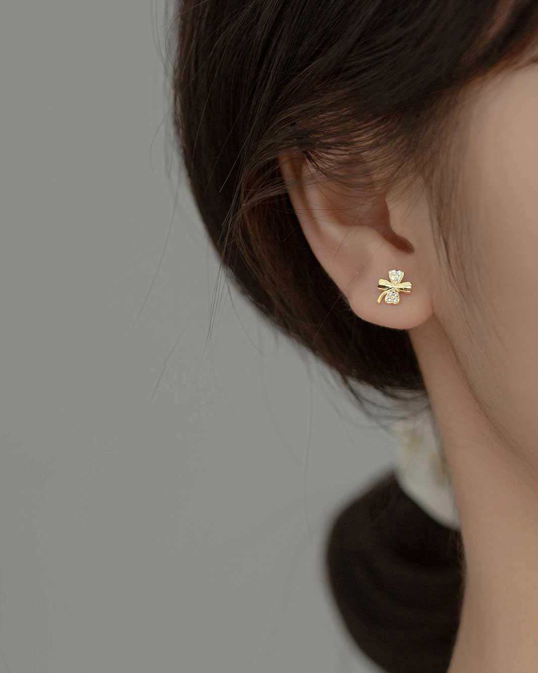 Four-leaf Clover Stud Earrings