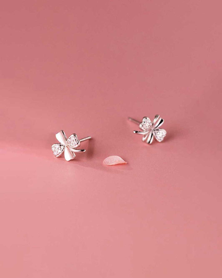 Four-leaf Clover Stud Earrings