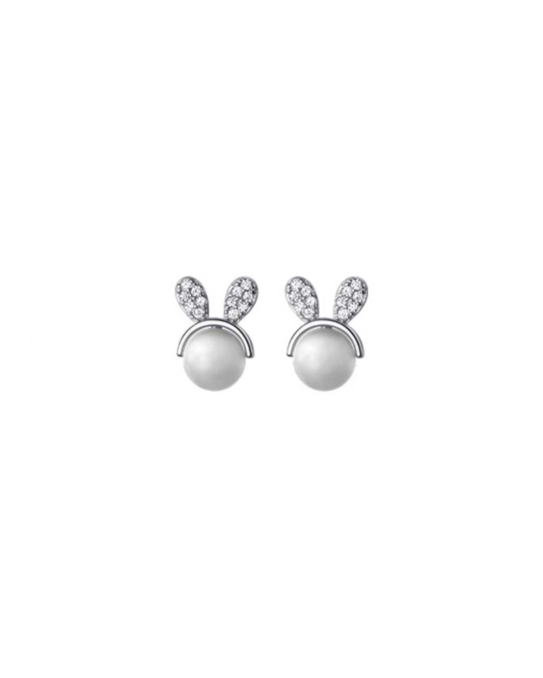 Opal Bunny Stud Earrings